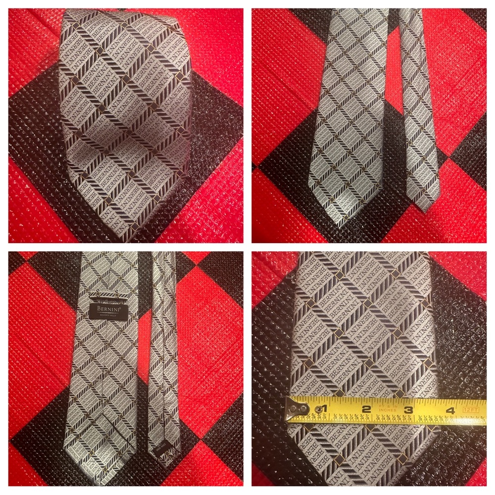 BERNINI Beverly Hills men’s silk Tie 
EUC